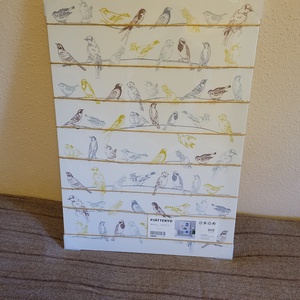 Ikea/Ikeás madaras falitábla - Meska.hu