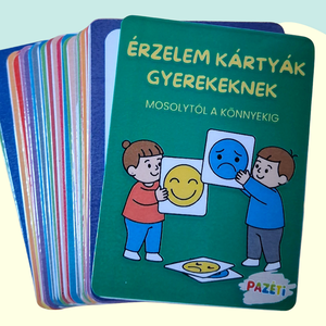 Érzelem kártyák gyerekeknek-  Fejlesztő kártyajáték az érzelmi intelligencia növelésére - játék & sport - készségfejlesztő és logikai játék - oktató játékok - Meska.hu