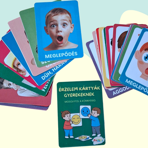 Érzelem kártyák gyerekeknek-  Fejlesztő kártyajáték az érzelmi intelligencia növelésére, Játék & Sport, Készségfejlesztő és Logikai játék, Oktató játékok, Fotó, grafika, rajz, illusztráció, MESKA