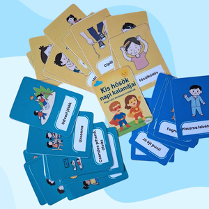 Kis hősök napi kalandjai  Fejlesztő napi rutin kártyasor ovisoknak - játék & sport - készségfejlesztő és logikai játék - oktató játékok - Meska.hu