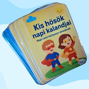 Kis hősök napi kalandjai  Fejlesztő napi rutin kártyasor ovisoknak - játék & sport - készségfejlesztő és logikai játék - oktató játékok - Meska.hu