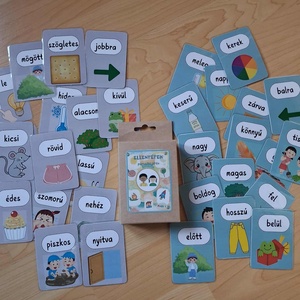 Ellentétek  Fejlesztő párosító játék 3-7 éveseknek - játék & sport - készségfejlesztő és logikai játék - oktató játékok - Meska.hu