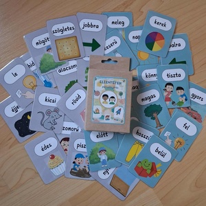 Ellentétek  Fejlesztő párosító játék 3-7 éveseknek - játék & sport - készségfejlesztő és logikai játék - oktató játékok - Meska.hu