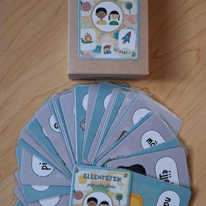 Ellentétek  Fejlesztő párosító játék 3-7 éveseknek - játék & sport - készségfejlesztő és logikai játék - oktató játékok - Meska.hu