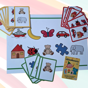 Villámmemória   Figyelmet és emlékezetet fejlesztő kártyajáték ovisoknak - játék & sport - készségfejlesztő és logikai játék - memória játékok - Meska.hu