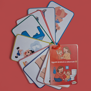 Együtt örülünk a sikernek!  Fejlesztő motivációs kártyák a szobatisztaság támogatásához - játék & sport - készségfejlesztő és logikai játék - oktató játékok - Meska.hu
