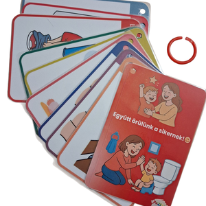 Együtt örülünk a sikernek!  Fejlesztő motivációs kártyák a szobatisztaság támogatásához - játék & sport - készségfejlesztő és logikai játék - oktató játékok - Meska.hu