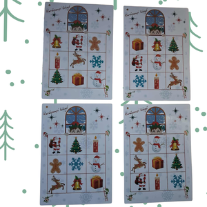 Karácsonyi bingó  Fejlesztő közös társasjáték gyerekeknek - játék & sport - táblajáték és kártyajáték - bingó - Meska.hu