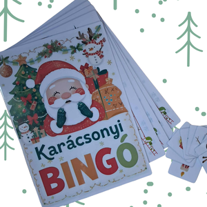 Karácsonyi bingó  Fejlesztő közös társasjáték gyerekeknek - játék & sport - táblajáték és kártyajáték - bingó - Meska.hu