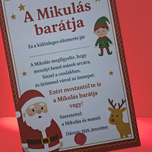 Mikulás küldetés  Érzelmi és szociális készségeket fejlesztő kártyajáték - karácsony - mikulás - mikulás ajándékok - Meska.hu
