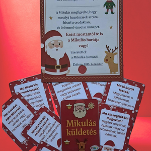 Mikulás küldetés  Érzelmi és szociális készségeket fejlesztő kártyajáték - karácsony - mikulás - mikulás ajándékok - Meska.hu