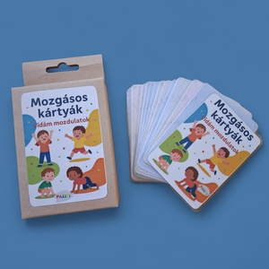 Mozgásos kártyák  Fejlesztő, vidám mozdulatok gyerekeknek - Meska.hu