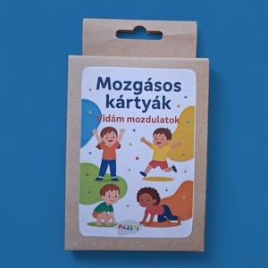Mozgásos kártyák  Fejlesztő, vidám mozdulatok gyerekeknek - játék & sport - készségfejlesztő és logikai játék - oktató játékok - Meska.hu