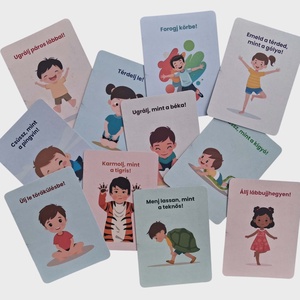 Mozgásos kártyák � Fejlesztő, vidám mozdulatok gyerekeknek - játék & sport - készségfejlesztő és logikai játék - oktató játékok - Meska.hu