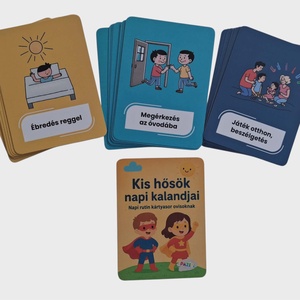Napi rutin kialakítását segítő oktató kártyák - játék & sport - készségfejlesztő és logikai játék - oktató játékok - Meska.hu