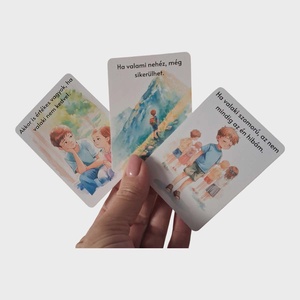 Önbizalmat erősítő, érzelmi fejlesztő kártyák gyerekeknek- Elég vagyok! - játék & sport - készségfejlesztő és logikai játék - oktató játékok - Meska.hu