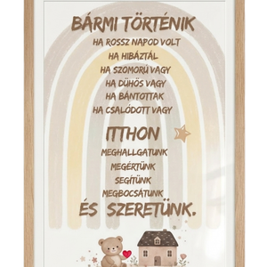 Érzelmi biztonság � támogató üzenet falikép gyerekeknek - baba - mama - babaszoba dekoráció - babaszoba kép - Meska.hu