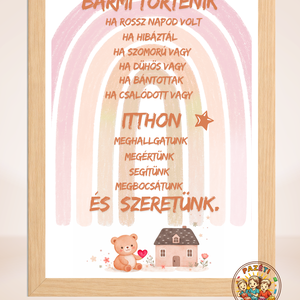Érzelmi biztonság � támogató üzenet falikép, dekoráció gyerekeknek - baba - mama - babaszoba dekoráció - gyerekszoba falmatrica - Meska.hu