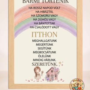 Érzelmi biztonság � támogató üzenet falikép, dekoráció kisfiúknak, kislányoknak, Baba - mama, Babaszoba dekoráció, Gyerekszoba falmatrica, Fotó, grafika, rajz, illusztráció, MESKA