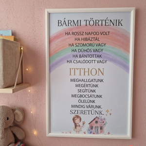 Érzelmi biztonság � támogató üzenet falikép, dekoráció kisfiúknak, kislányoknak - baba - mama - babaszoba dekoráció - gyerekszoba falmatrica - Meska.hu