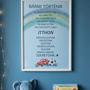Érzelmi biztonság � támogató üzenet falikép, dekoráció kisfiúknak, kislányoknak - baba - mama - babaszoba dekoráció - gyerekszoba falmatrica - Meska.hu