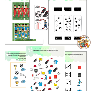 Focis kaland � Fejlesztő játékos csendeskönyv 4-7  éveseknek / Digitális termék - játék & sport - készségfejlesztő és logikai játék - oktató játékok - Meska.hu