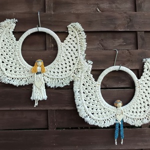 Angyalka fali dekoráció - otthon & életmód - dekoráció - fali és függő dekoráció - falra akasztható dekor - Meska.hu