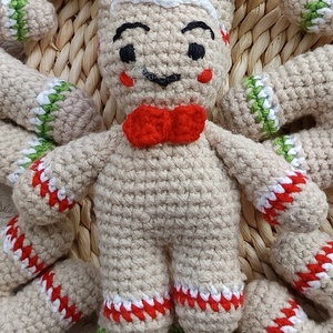 Mézi figura, Karácsony, Karácsonyi lakásdekoráció, Karácsonyi manók, figurák, Horgolás, MESKA