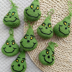 Grincs karácsonyfadísz - karácsony - karácsonyi lakásdekoráció - karácsonyfadíszek - Meska.hu