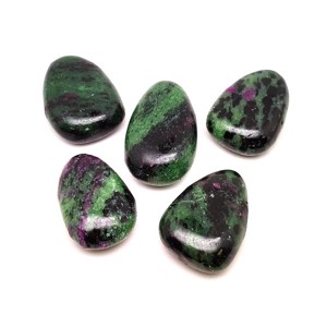 25/30mm Rubinzoizit csepp, Kellékek & szerszámok, Ásvány alapanyag, Ásvány figura, , MESKA