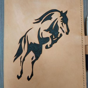 Lovas sziluett noteszborító - otthon & életmód - papír, írószer - könyv- és füzetborító - Meska.hu