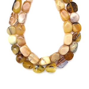 Opál sárga csiszolt darabok B 10x14mm  ékszerkészítő alapanyag (füzér), Kellékek & szerszámok, Ásvány alapanyag, Ásványfüzér, , MESKA