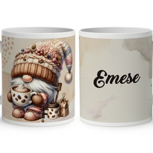 Névvel kérhető - Cappucino kávés manó mintás bögre, Otthon & Életmód, Konyhafelszerelés, tálalás, Tálalás, Bögre & Csésze, , MESKA