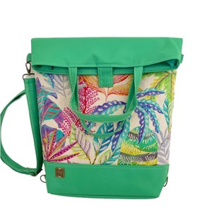 SuziartBag Zöld mintás 2in1 hátizsák, Táska & Tok, Kézitáska & válltáska, Válltáska, , MESKA