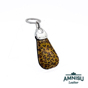 Barna párducmintás lakk csepp alakú swarovski köves kulcstartó H9020 -  - Meska.hu