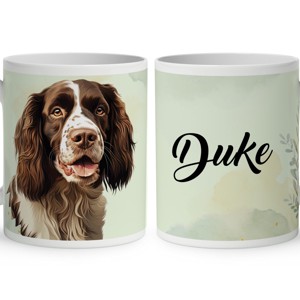 Névvel kérhető - Barna angol springer spániel portré mintás bögre, Otthon & Életmód, Konyhafelszerelés, tálalás, Tálalás, Bögre & Csésze, , MESKA