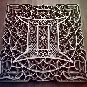 Mandala csillagjegy, Ikrek, Otthon & Életmód, Dekoráció, Mandala, Famegmunkálás, Festett tárgyak, MESKA