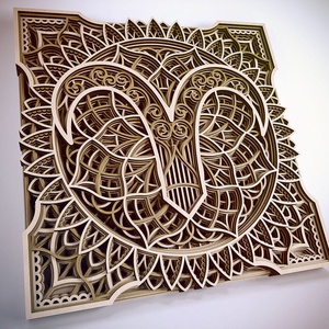 Mandala csillagjegy, Kos - otthon & életmód - dekoráció - spiritualitás - mandala - Meska.hu