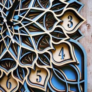 Mandala falióra - 5 rétegű - otthon & életmód - dekoráció - fali és függő dekoráció - falióra & óra - Meska.hu