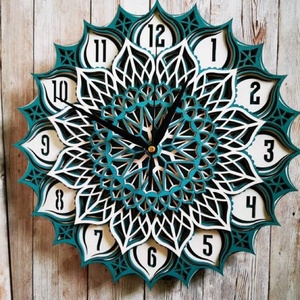 Mandala óra - 29 cm átmérőjű - Meska.hu