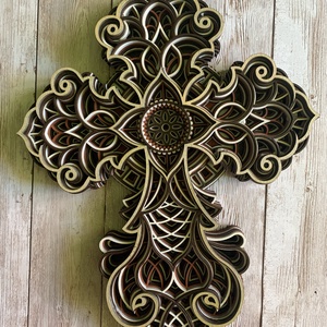 Mandala kereszt - otthon & életmód - dekoráció - spiritualitás - mandala - Meska.hu