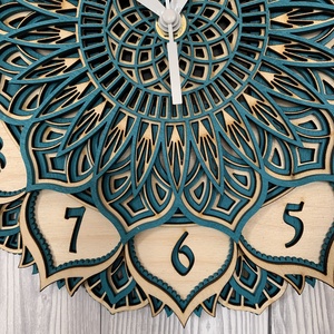 Mandala óra 36 cm átmérővel  - otthon & életmód - dekoráció - fali és függő dekoráció - falióra & óra - Meska.hu