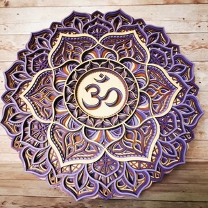 Mandala csakra - Koronacsakra, Sahasrara, XXL, óriás méret, 74 cm átmérővel, ingyenes szállítással - Meska.hu
