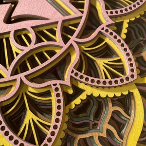 Mandala csakra - Manipura, Napfonatcsakra - otthon & életmód - dekoráció - spiritualitás - mandala - Meska.hu