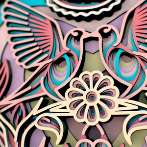 Üvegbe zárt szerelem - Mandala fali kép - a tökéletes nászajándék 30 x 40 cm - esküvő - emlék & ajándék - nászajándék - Meska.hu