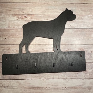 Cane Corso fali kulcstartó, 4 db akasztóval - névre szóló felirattal is kérhető!, Otthon & Életmód, Fali kulcstartó, Fali és függő dekoráció, Dekoráció, Famegmunkálás, Festett tárgyak, MESKA
