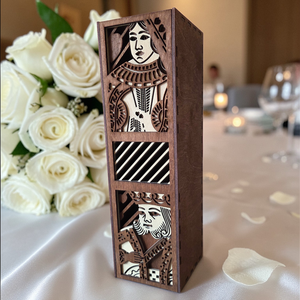 Prémium italtartó - születésnapra, névnapra, évfordulóra, ajándékba - király és dáma - otthon & életmód - konyhafelszerelés, tálalás - italos kellékek - italtartó - Meska.hu