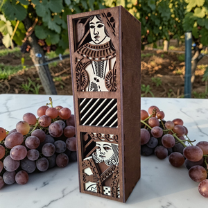 Prémium italtartó - születésnapra, névnapra, évfordulóra, ajándékba - király és dáma - otthon & életmód - konyhafelszerelés, tálalás - italos kellékek - italtartó - Meska.hu