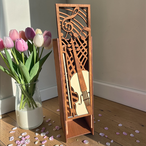 Prémium italtartó - születésnapra, névnapra, évfordulóra, ajándékba - hegedű és violinkulcs - otthon & életmód - konyhafelszerelés, tálalás - italos kellékek - italtartó - Meska.hu