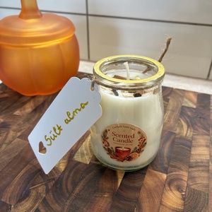 Sült alma illatú szójaviasz gyertya (130 ml) - otthon & életmód - gyertya, illat, aroma - gyertya - Meska.hu